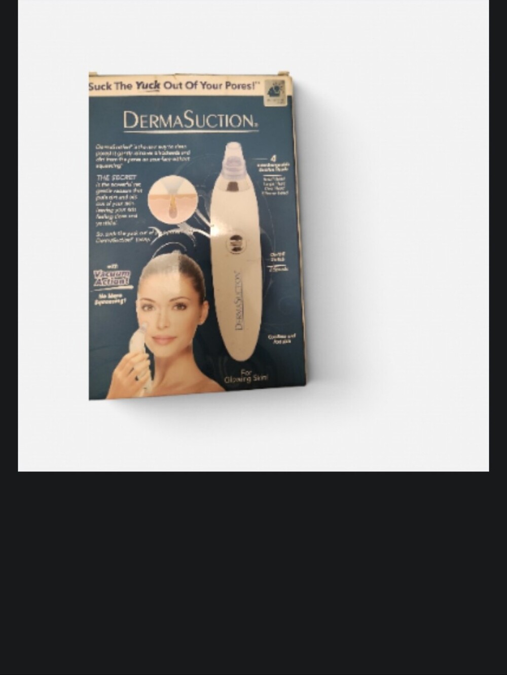 DermaSuction Facial Pore Cleaner - White